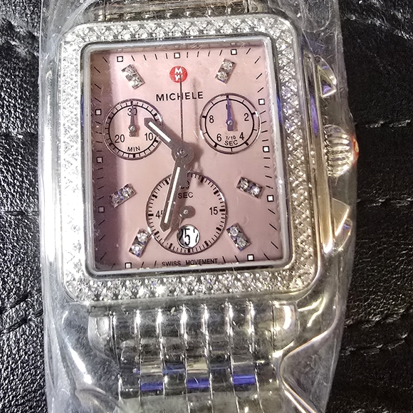 Silver Metal Watch Bracelet - Picture 1 of 7